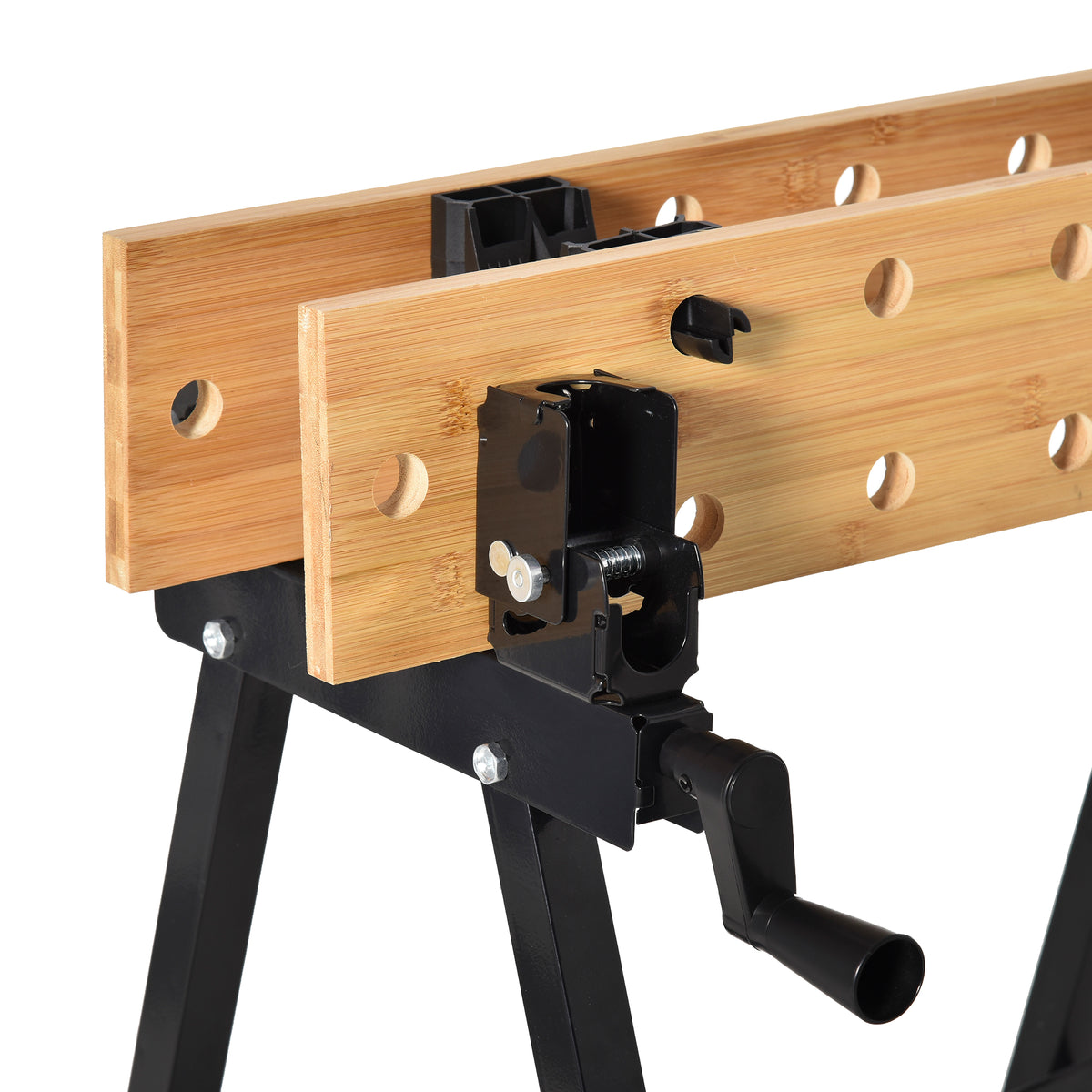 Établi pliant établi de serrage avec 4 serre-joints table de travail, charge 150 kg, 63,5x60,5x78cm, noir-8