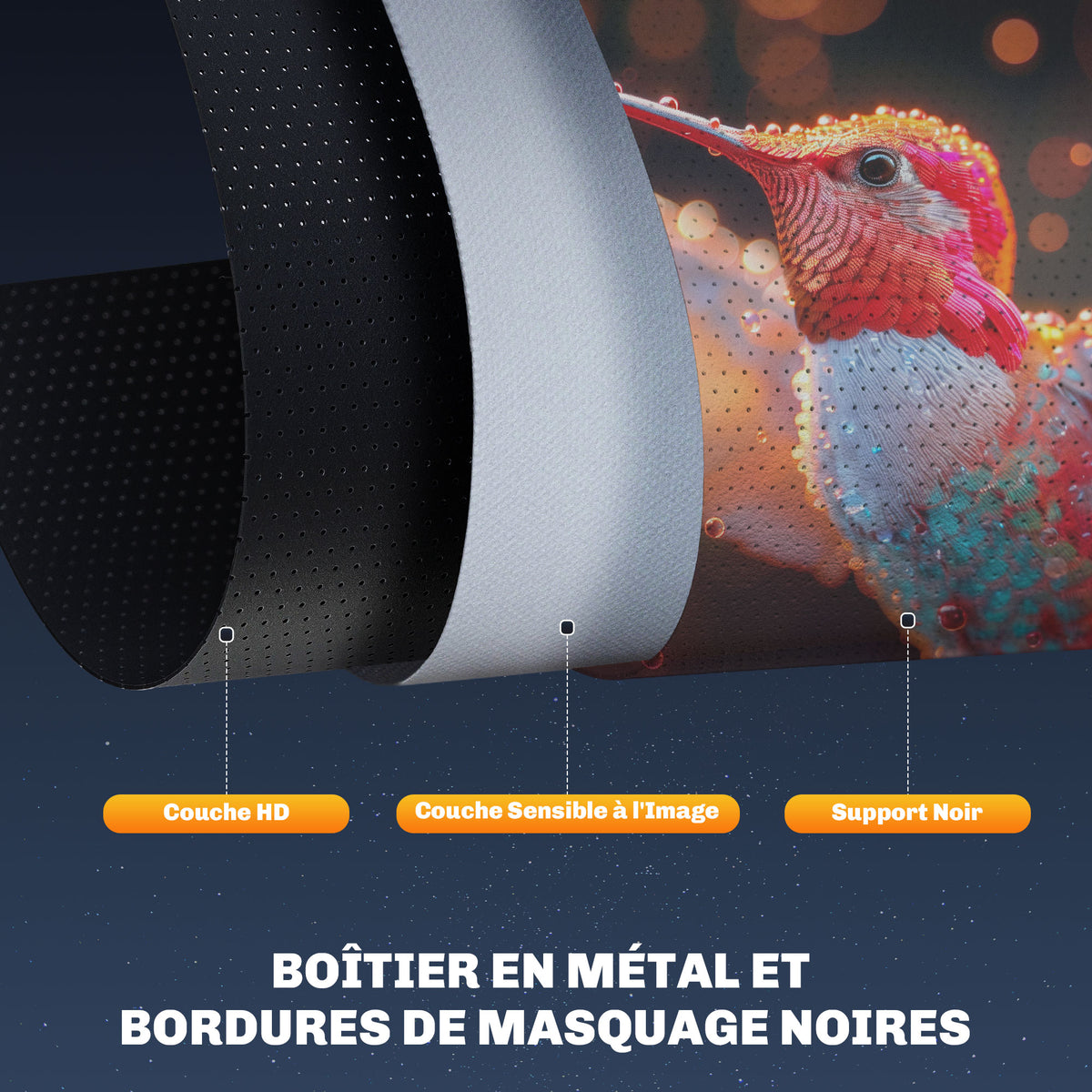 Écran vidéoprojecteur 100 Pouces, 16:9 4K HD montage mural ou plafond, panneau de commande et télécommande-8