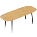 Table à Manger Extensible Rectangle pour 6 à 8 Personnes, Table de Cuisine 160-200 cm avec Étagère, Marron-0