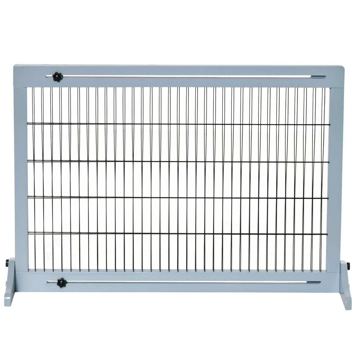 Barrière de sécurité pour chien extensible longueur réglable 104-183 x 36 x 69 cm pin bleu-8