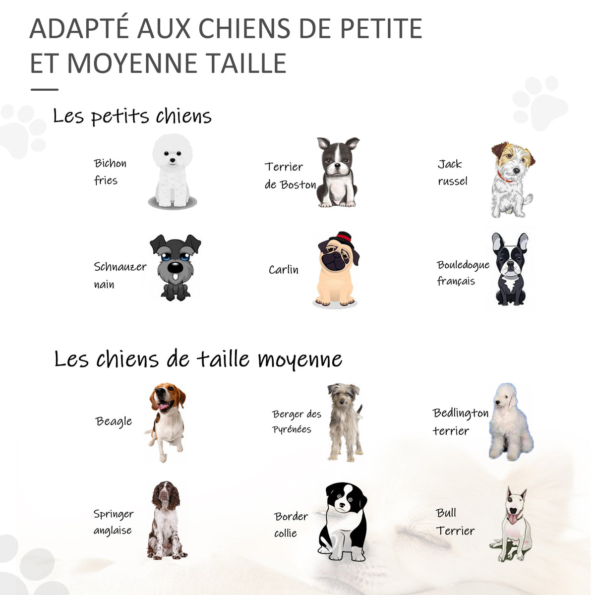 Lot de 2 barrières de sécurité chien barrière modulable pliable 6 panneaux 2 pieds support bois de pin jaune-3