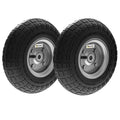 Lot de 2 Pneus Pneumatiques de Remplacement Alésage de 16mm pour Chariot de Jardin, Brouette et diable-0