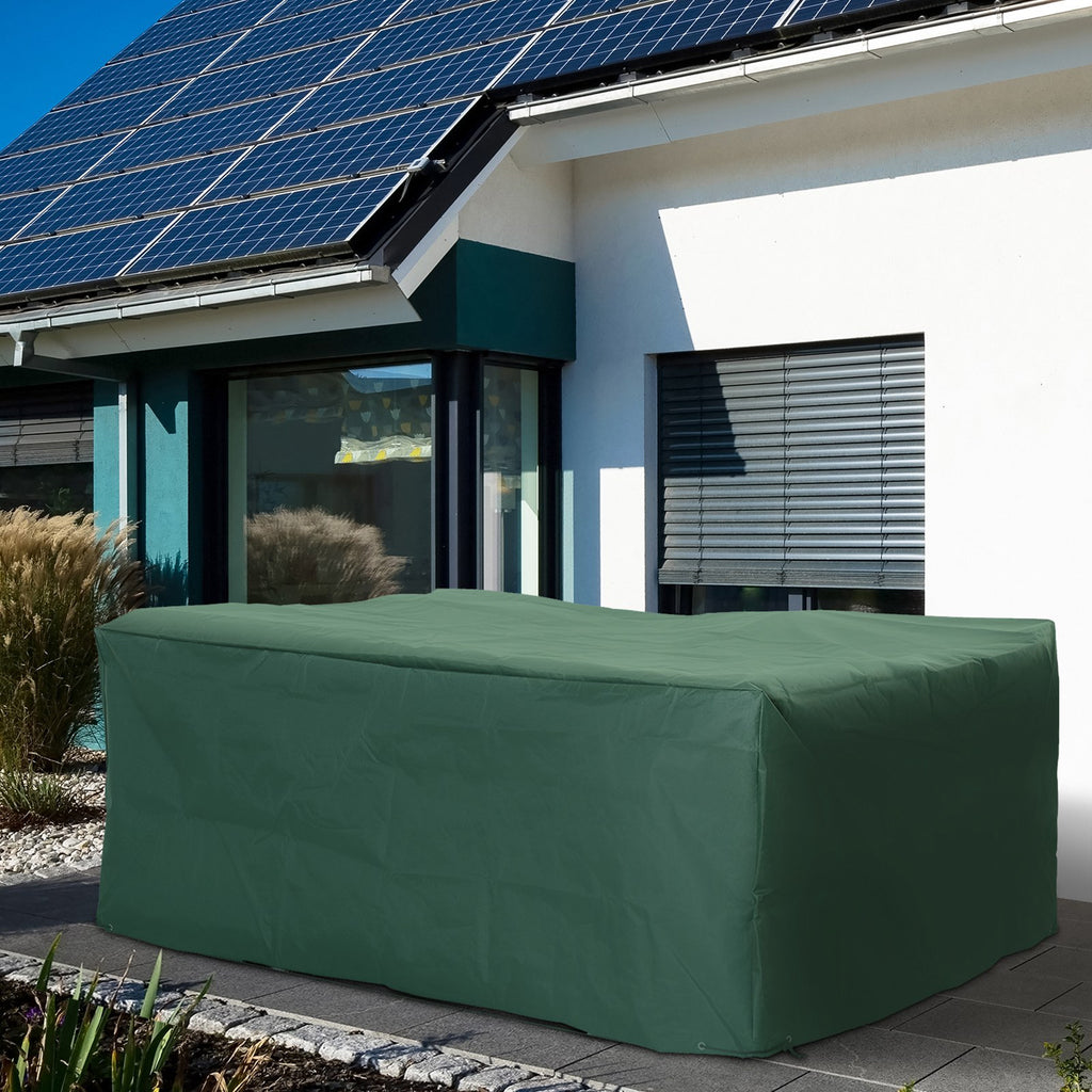 Housse de Protection Étanche Housse Salon de Jardin 600D Oxford Tissu Bâche Salon de Jardin Extérieur Imperméable rectangulaire 210L x 140l x 80H cm Vert-7