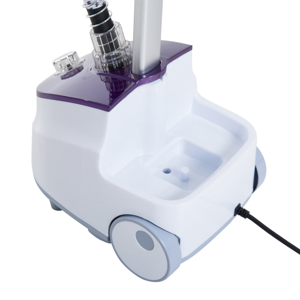 Défroisseur Vapeur Vertical Défroisseur à Vêtements 1,8 L 1800 W, Débit Vapeur 30g/min, Tige Télescopique, Blanc Violet-6