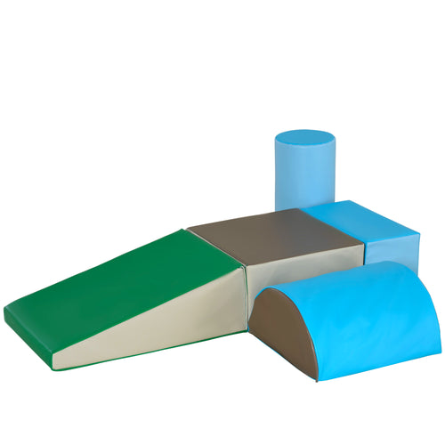 5PCS Module motricité bébé parcours motricité bébé en mousse EPE pour enfants d'âge préscolaire, multicolore-0