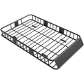Porte-bagages Galerie de toit pour voiture en métal réglable en longueur de 109 à 162L cm Charge max 100kg-0