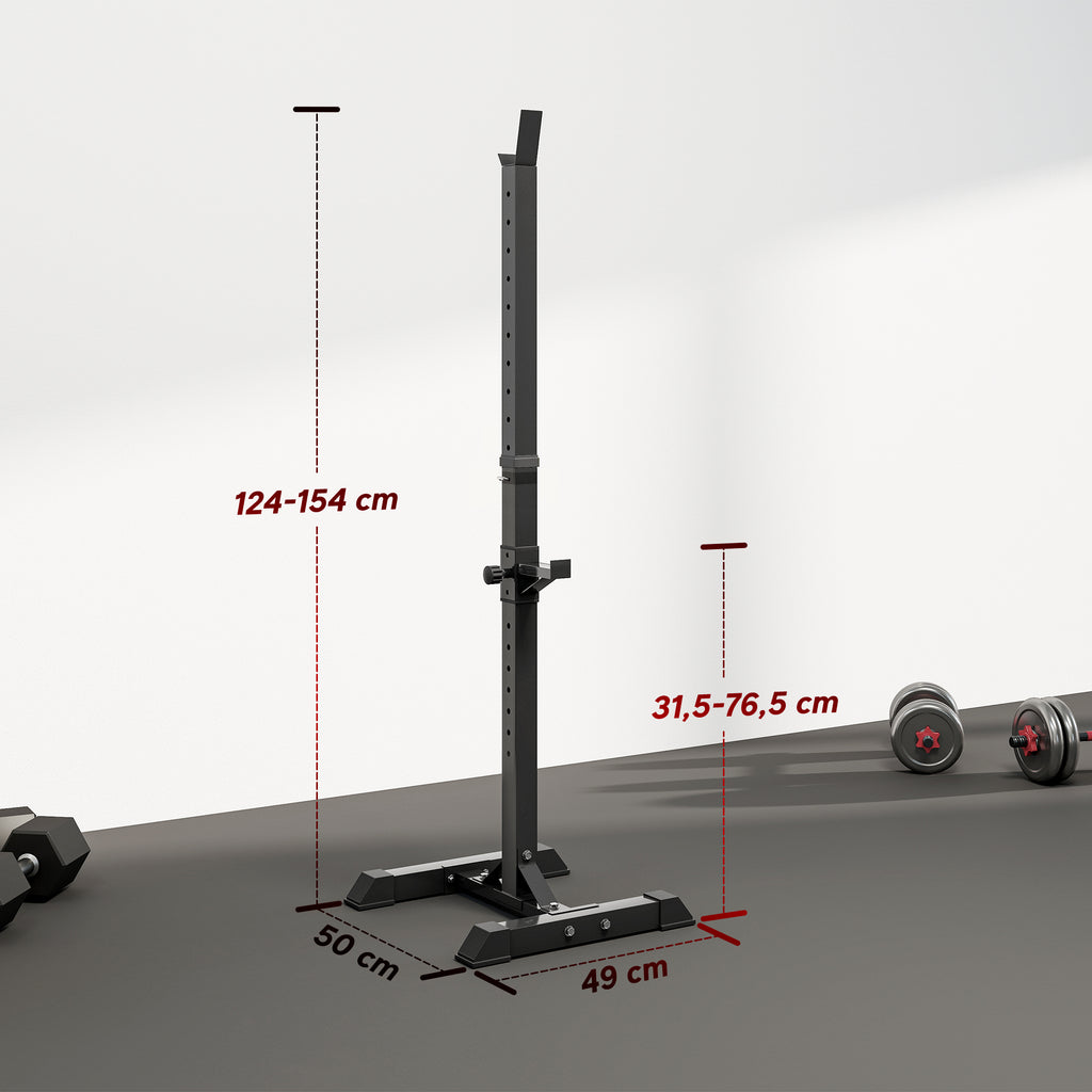 Support de musculation entrainement pour barre longue haltère charge max. 150 Kg-2