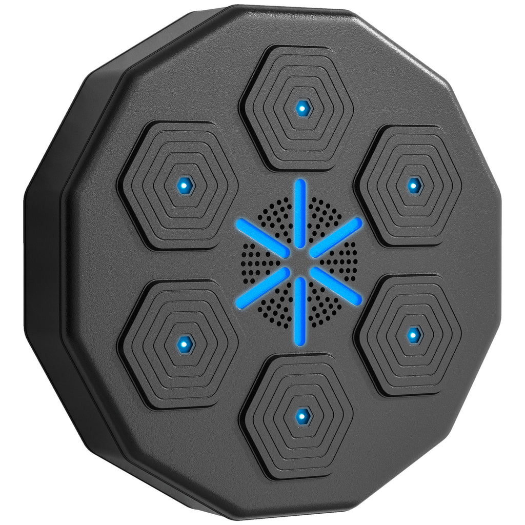 Machine de boxe musicale music boxing machine mural avec bluetooth music 40 x 40 x 7,5 cm, noir-0