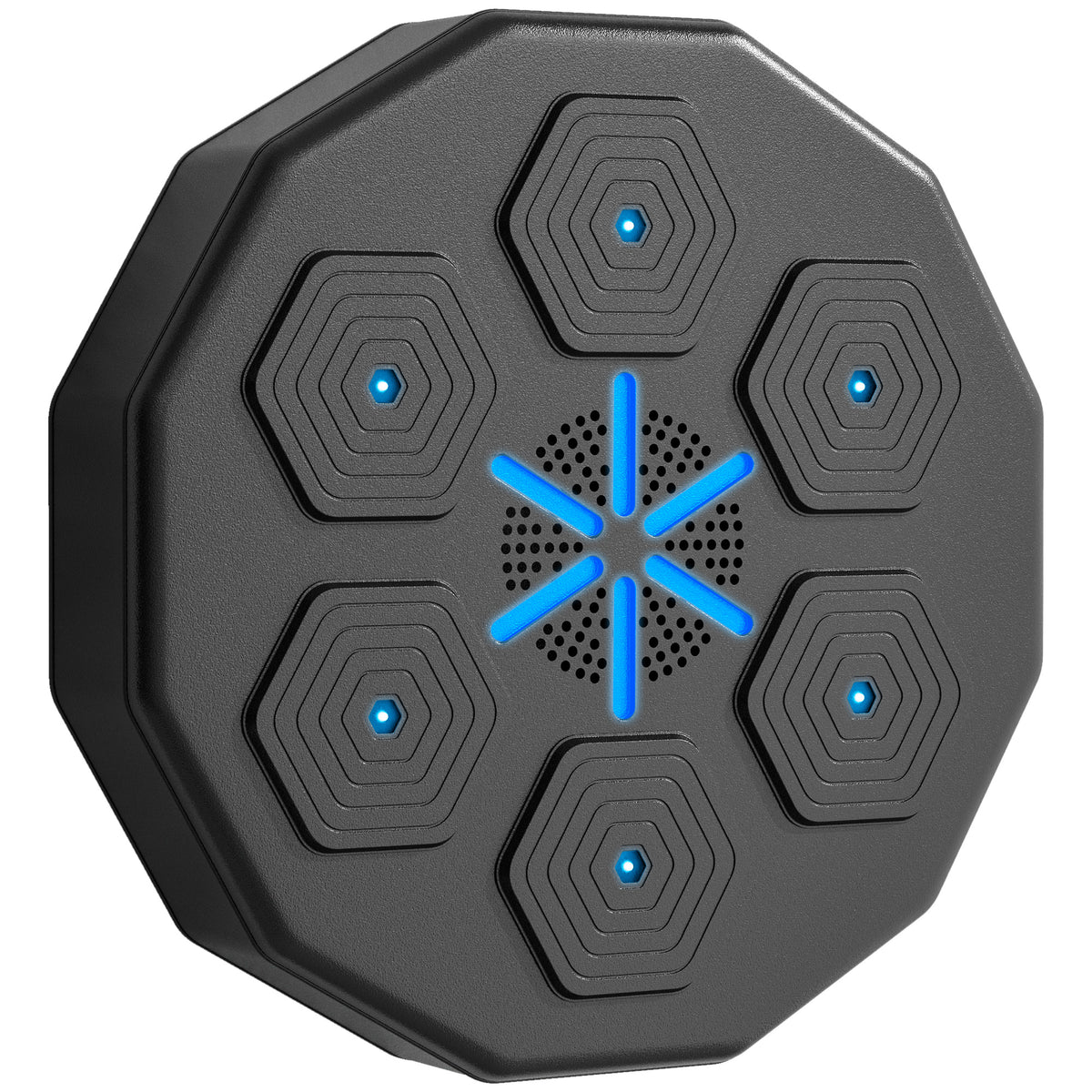 Machine de boxe musicale music boxing machine mural avec bluetooth music 40 x 40 x 7,5 cm, noir-0