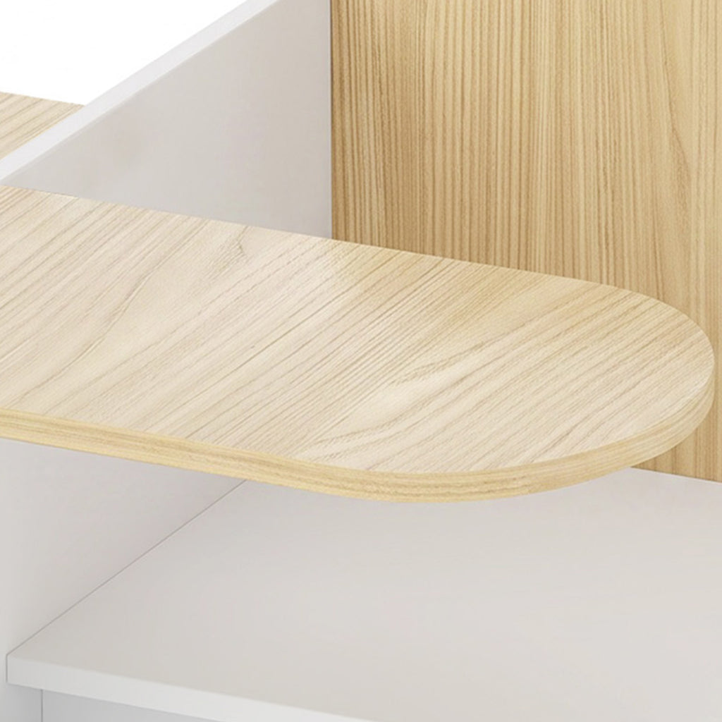 Bureau et chaise pour enfants avec bac de rangement, ensemble table d'activité 2-en-1 pour dessin lecture et jeux, blanc-9