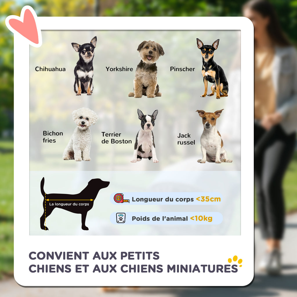 Poussette buggy pour chiens 77L x 45l x 99,5H cm pliable imperméable tissu 600D Oxford 4 roues gris-3