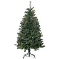 Sapin arbre de Noël artificiel 150 cm 665 branches + support pied vert-0