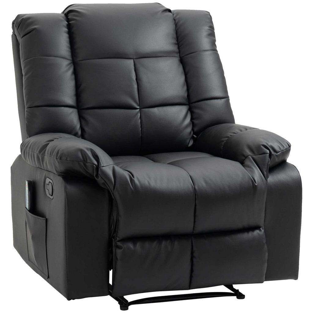 Fauteuil de massage fauteuil de relaxation massant avec dossier inclinable manuellement et repose-pied chaise TV-0