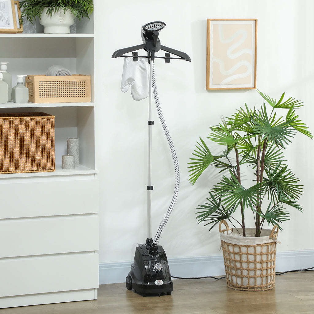 Défroisseur vapeur vertical défroisseur à vêtements 1,4 L 1950 W débit vapeur 30g/min tige telescopique noir-7