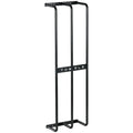 Porte serviettes mural 3 barres en métal noir - peut contenir jusqu'à 6 serviettes, dim. 21l x 12P x 74H cm-0