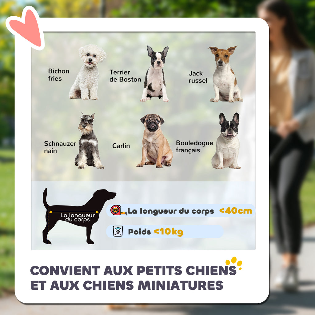 Poussette pliable animaux chien chat nacelle amovible bandoulières 4 roues 81 x 58 x 97,5 cm gris-3