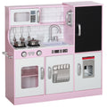 Cuisine enfant jouet d'imitation pour enfant - dinette enfant de 3-8 ans, rose-0