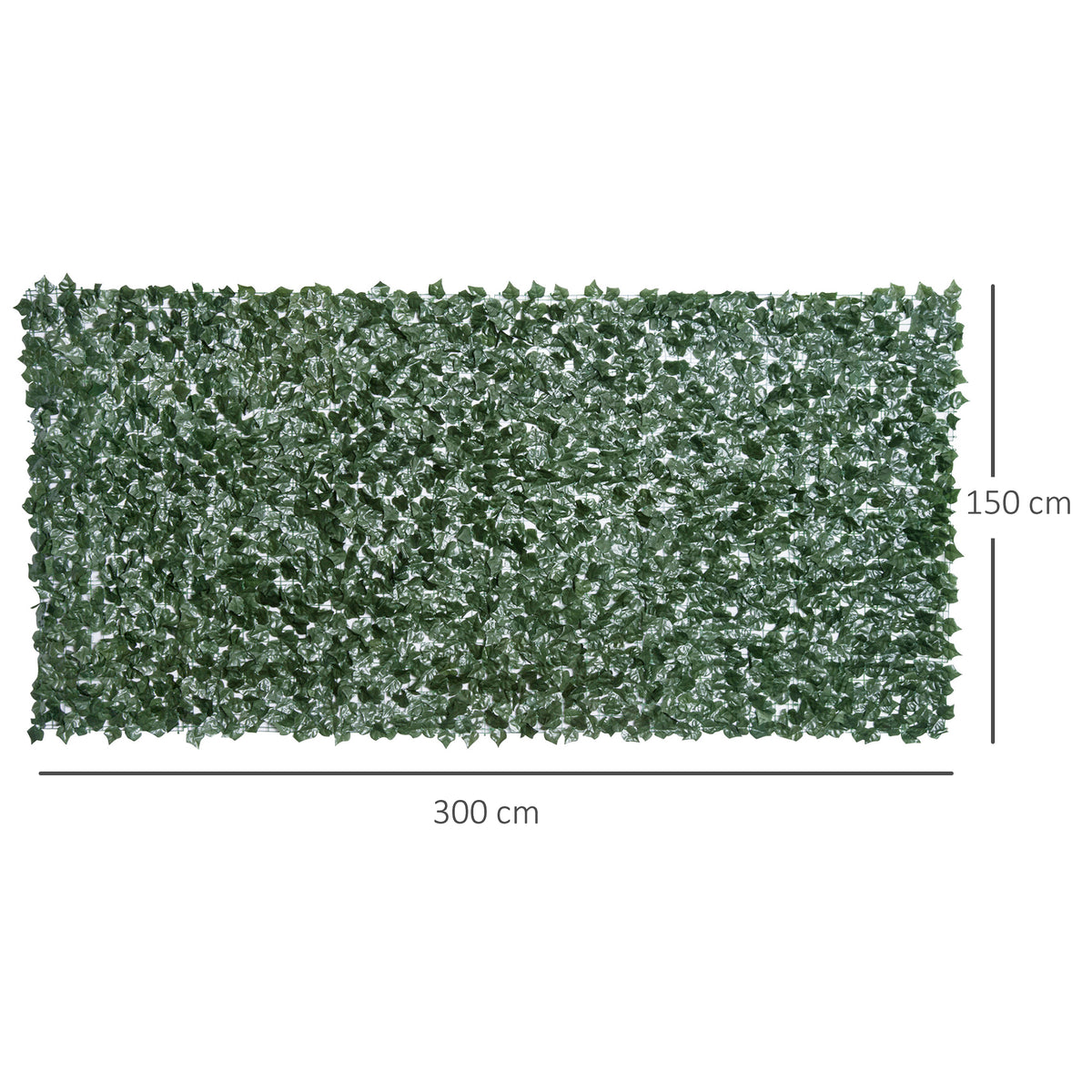 Haie Artificielle Brise-Vue décoration Rouleau 3L x 1,5H m Feuillage réaliste Anti-UV Vert-2