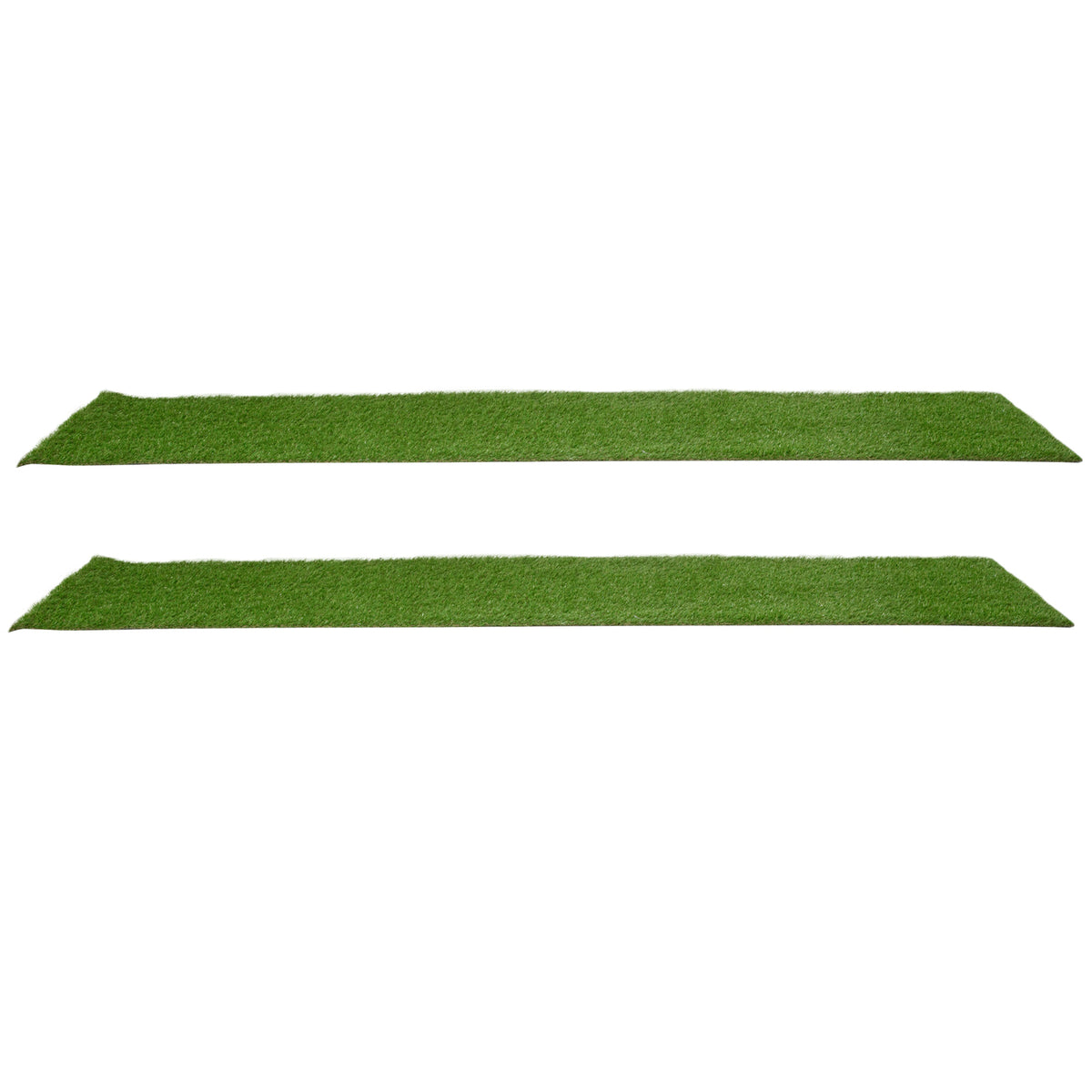 Lot de 2 gazons synthétiques artificiels Moquette extérieure intérieure 3L x 1l m Herbes Hautes denses 2,5 cm Vert-7