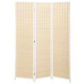 Paravent en bois séparateur de pièce closion de séparation pliable 3 panneaux 135 x 180 cm blanc-0