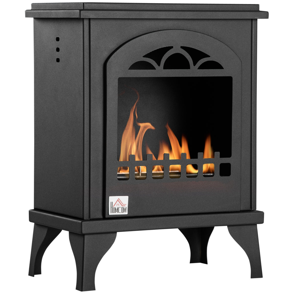 Cheminée bioéthanol sur pieds avec réservoir 1,2 L, environ 3 h de durée de combustion couverture 25 m² 41 x 25 x 54 cm-0