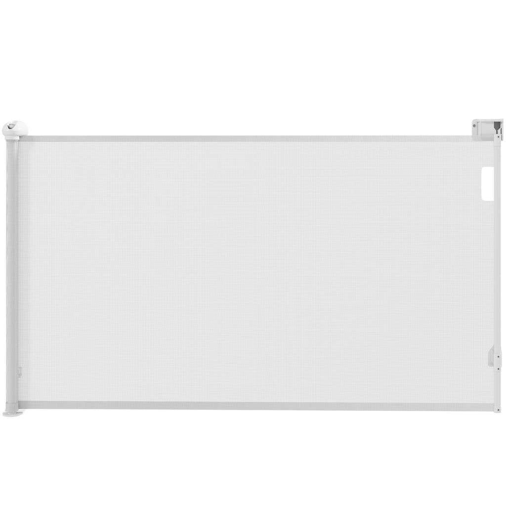 Barrière rétractable pour chien largeur 149 cm verrouillage automatique - blanc-0