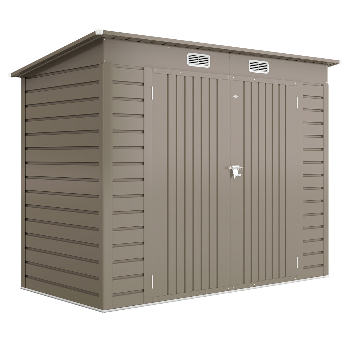 Abri de jardin en métal 3 m² facile à monter, cabane de jardin structure en acier galvanisé améliorée gris clair-0