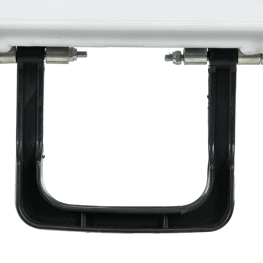 Table ronde de jardin pliante Ø122 cm peut accueillir 6 personnes pour évènement, structure métal, plateau HDPE-9