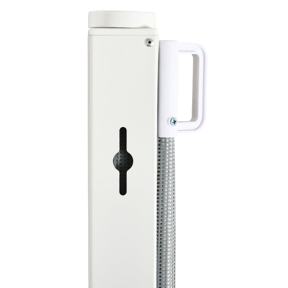 Lot de 2 barrières de sécurité barrière animaux rétractable automatique 1,15L x 0,83H m textilène acier  gris-7