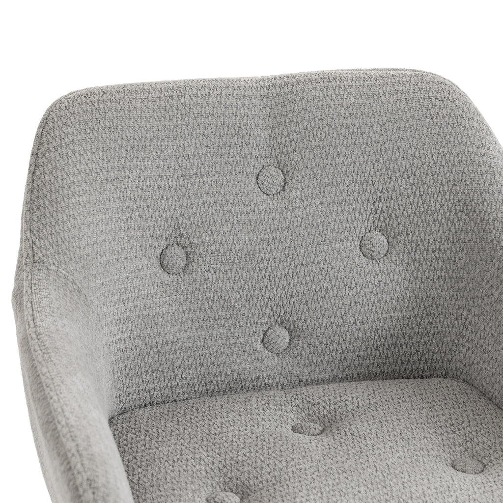 Lot de 2 Tabourets de Bar, Chaises de Bar Rembourrées en Chenille, Assise Large 67H cm, Dossier et Repose-Pieds, Gris-9