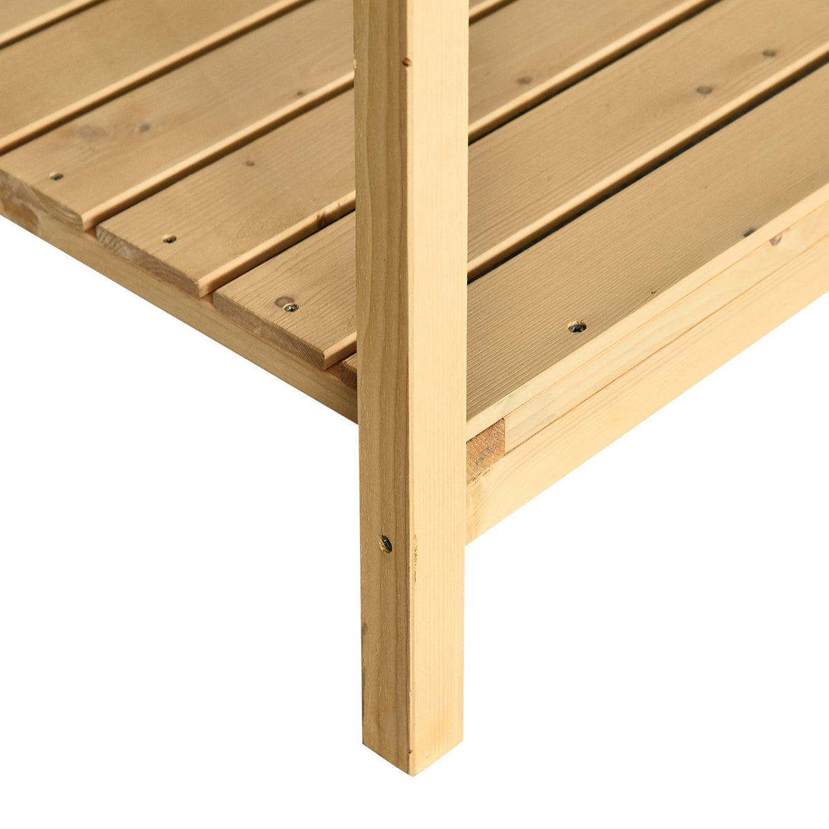 Jardinière sur Pieds carré Potager avec étagère 110L x 46l x 76H cm 8 Compartiments & Inserts d'irrigation-7