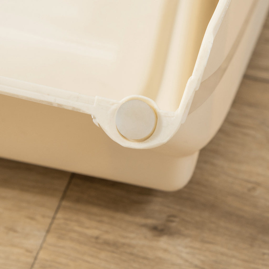 Escalier pour Chien Pliant à 4 Marches Antidérapantes, Escalier pour Animaux en Plastique, 62 x 38 x 49,5 cm, Beige-8