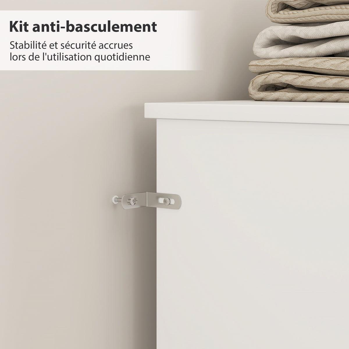 Tête de lit sur pied avec rangements, accessoire de lit 4 compartiments ouverts, 140 x 19 x 103,5 cm, blanc-4