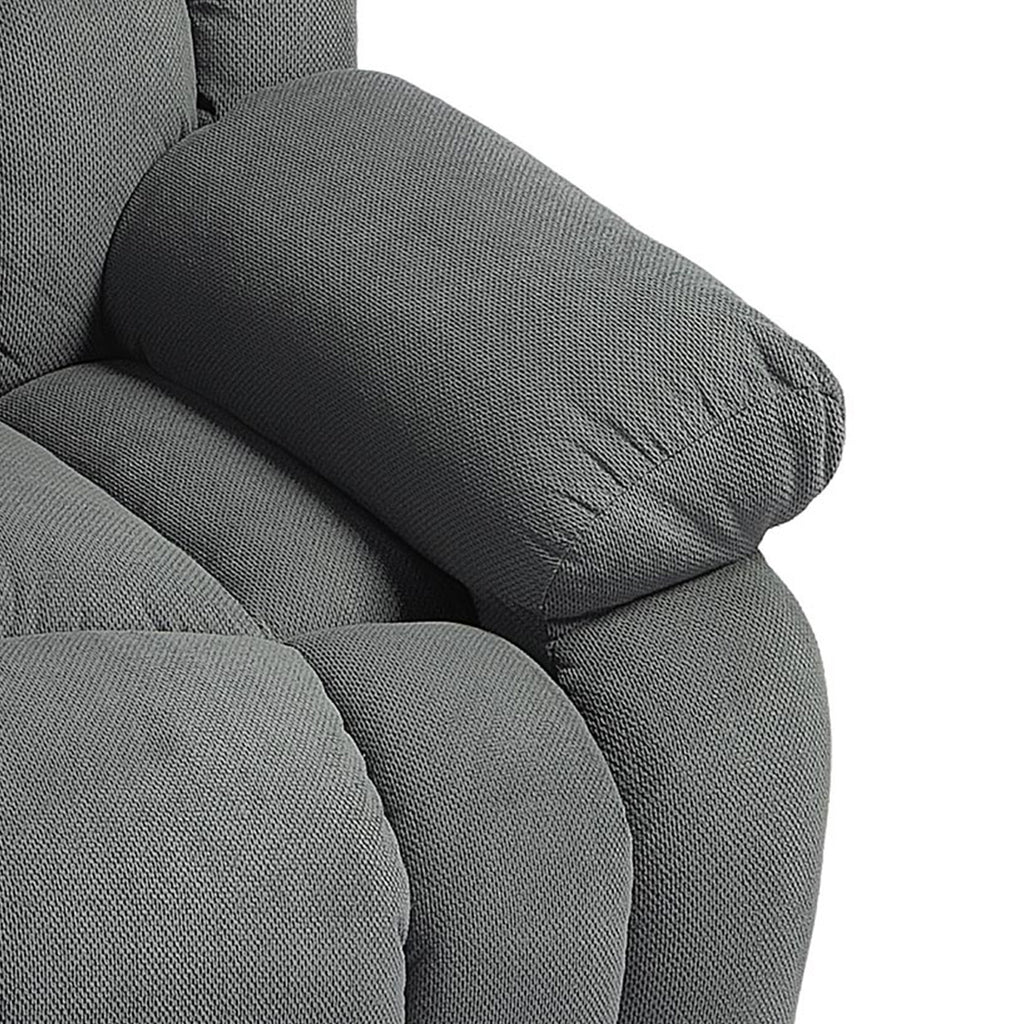 Fauteuil releveur électrique massage et chauffage avec repose-pied, dossier inclinable, télécommande et poche latérale-9
