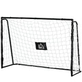 But de football cage de foot châssis métal filet PE piquets & outil inclus dim. 186L x 62l x 123H cm noir blanc-0