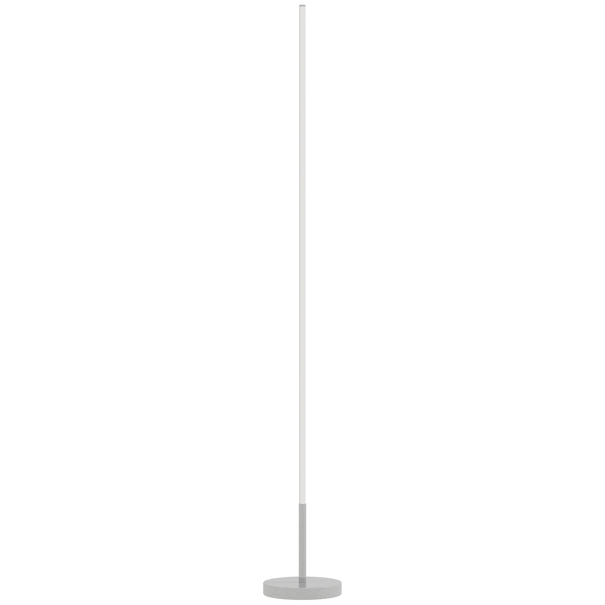 Lampadaire LED, lampadaire sur pied salon à intensité variable, télécommande, interrupteur à pied, Ø20x150cm, argent-0