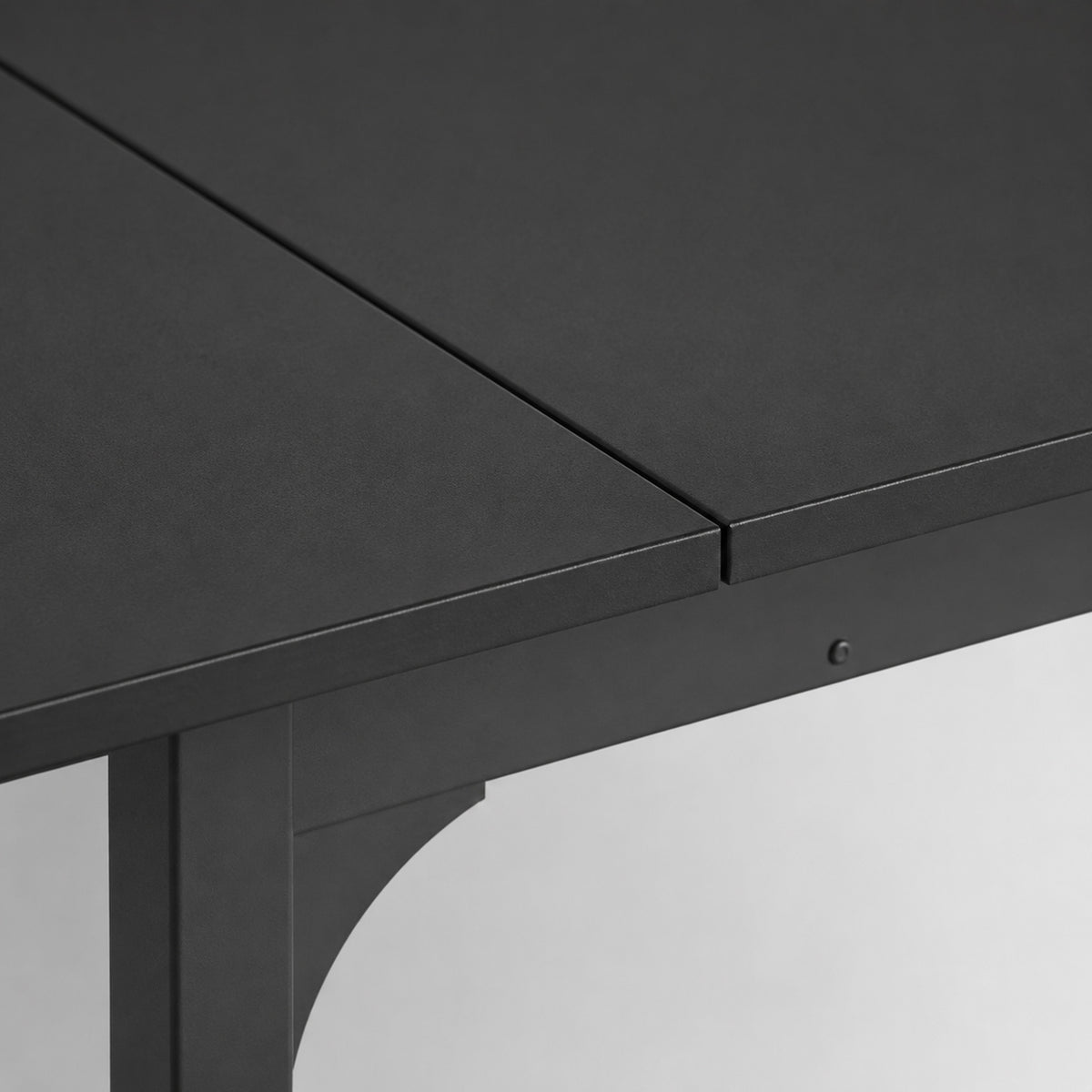 Table à manger extensible de 4 à 6 personnes, pieds en acier, pour petits espaces, salle à manger, noir-9
