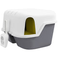 Bac à litière pour chat maison de toilette pour chat couvercle supérieur verrouillable et ouvrable 50 x 50 x 39 cm crème-0