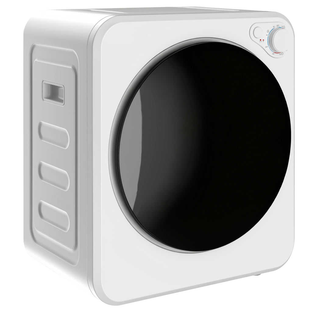 Sèche-linge à évacuation portable 2,5 Kg, sèche-linge électrique 400/800 W, 5 modes de séchage, 48 x 44 x 57 cm, blanc-0