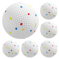 Lot de 6 Balles pour Chien en ETPU Compatibles avec Lanceur Automatique Flottantes et Rebondissantes Ø 58 mm Blanc-0