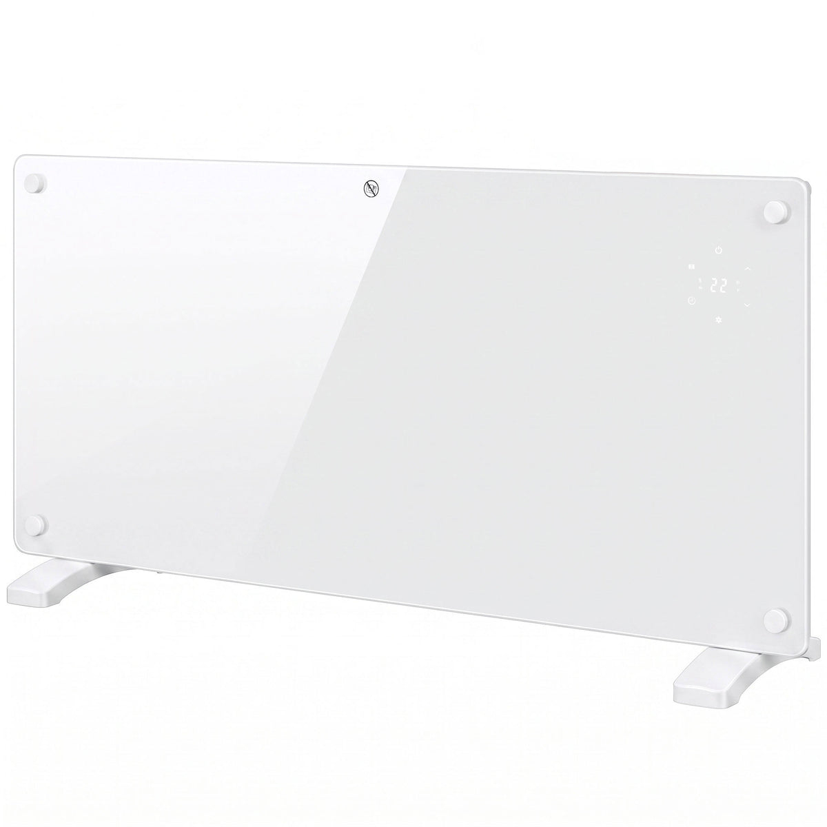 Radiateur Électrique Connecté WiFi 2000 W, Chauffage Convecteur Sur Pied ou Mural, Télécommande, Écran LED, 15-22m²-0