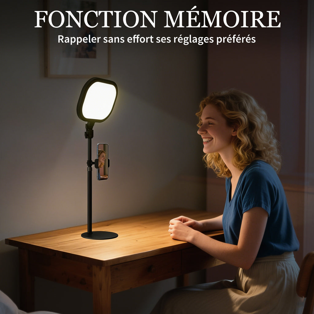 Lampe de bureau LED dimmable 5 modes de couleur 10 niveaux de luminosité port USB minuterie support pour téléphone noir-5