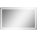 Miroir salle de bain éclairage LED miroir lumineux salle de bain mural interrupteur tactile lumière 3 couleurs 100 x 60 cm-0