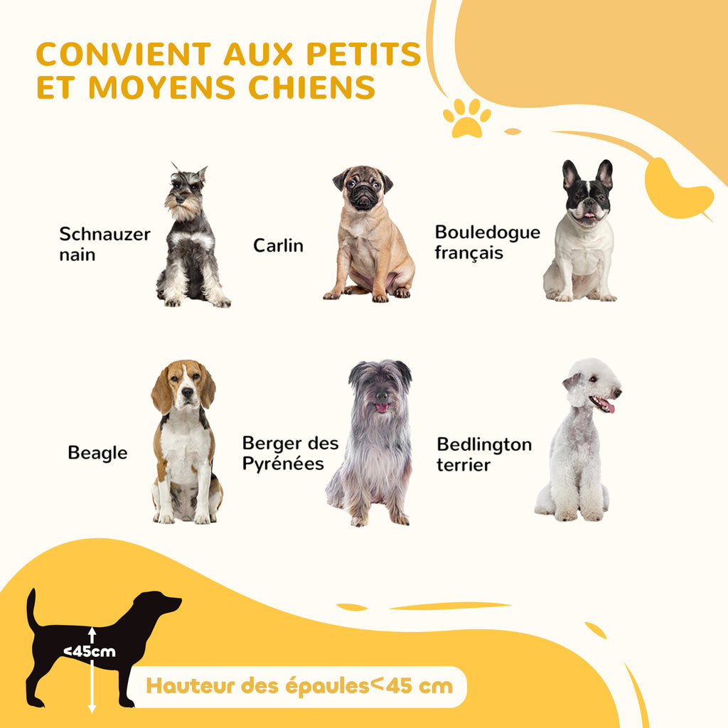 Barrière de sécurité pour chien barrière de protection à 2 panneaux largeur réglable 101-181 cm en bois acier blanc-3