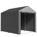 Abri de jardin tente de stockage portable abri de vélo garage pour extérieur avec cadre en acier galvanisé grande porte-0