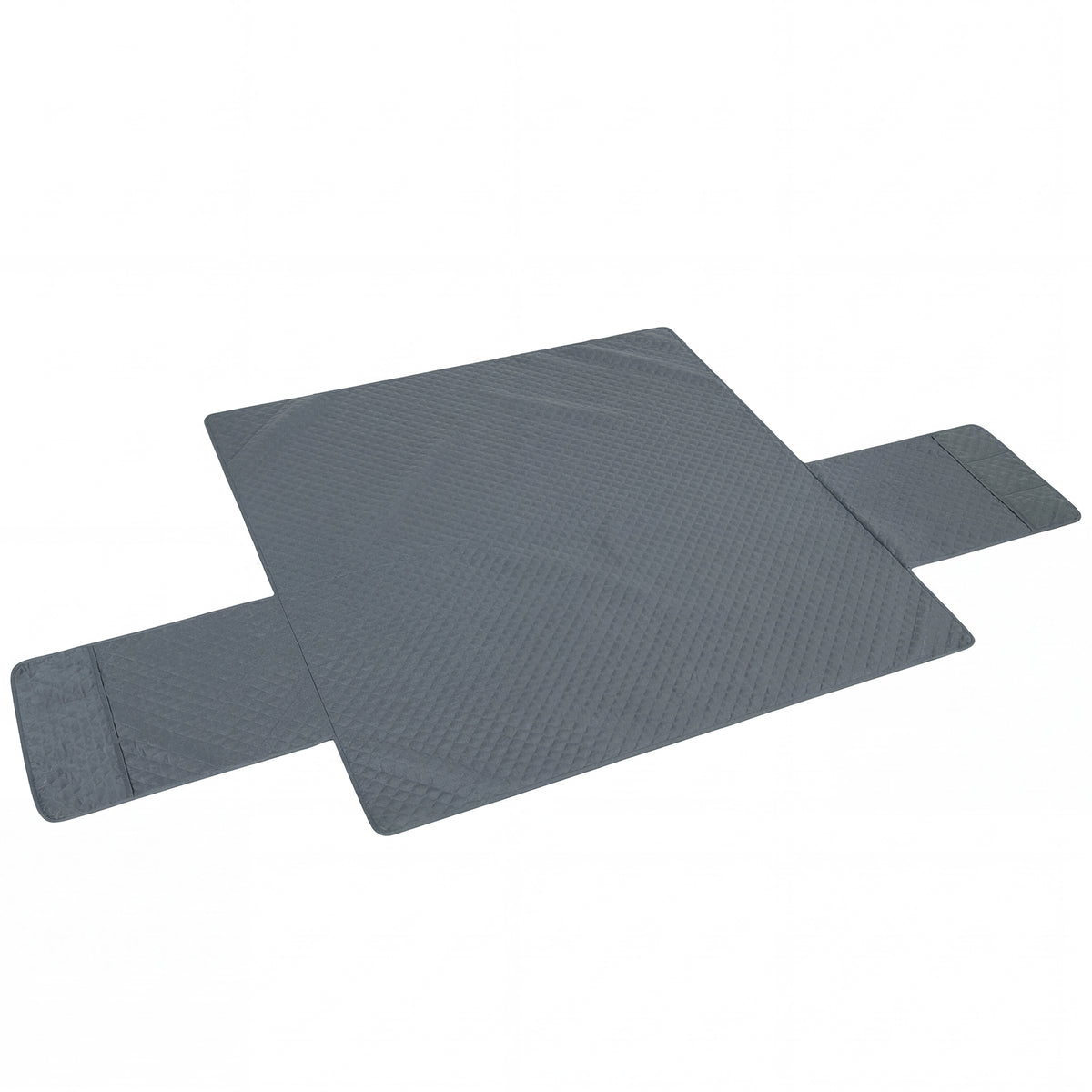 Housse de Canapé Protecteur de Meubles 3 Places Imperméable Anti-glisse avec Poches de Rangement Gris-0