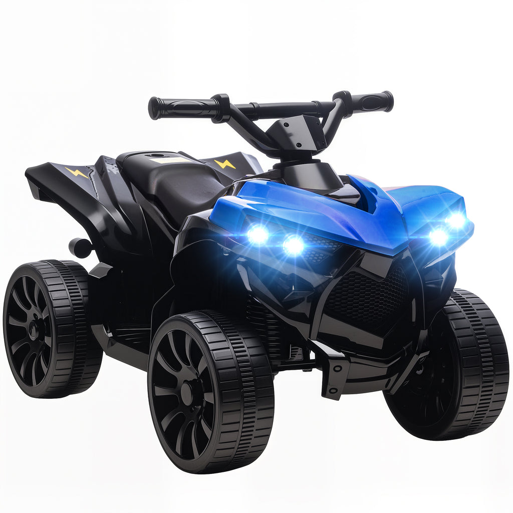 Quad Électrique Enfant 6V, Voiture Électrique Enfants ATV, Musique et Phares LED, 18-56 Mois, 70x42x45cm, Bleu-9