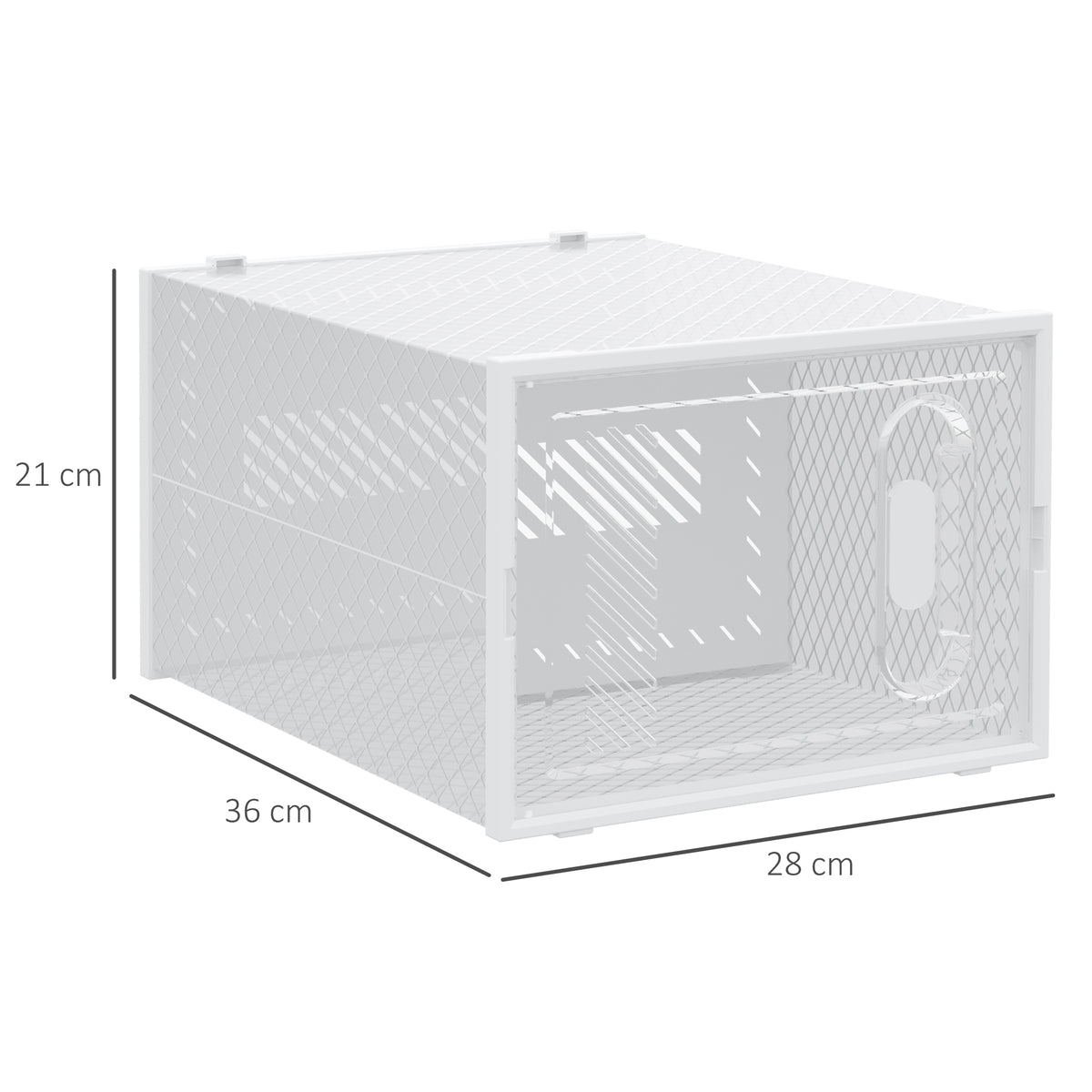 Meuble de rangement modulable, 8 cubes, meuble à chaussures empilables, vêtements, livres, jouets, blanc et transparent-2