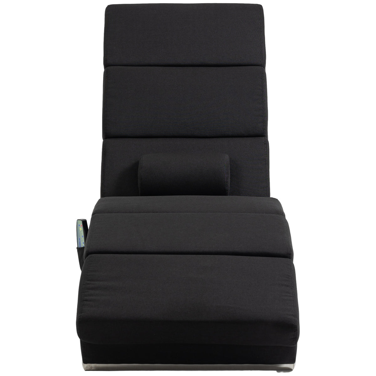 Fauteuil relax chaise longue de relaxation ergonomique, massant et chauffant avec télécommande 56 x 168 x 84 cm noir-8