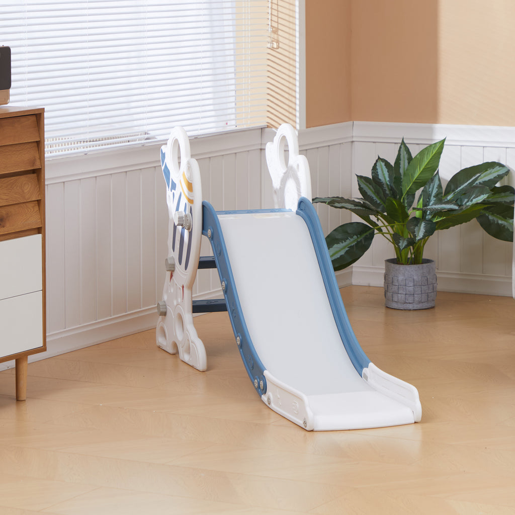 Toboggan pour enfants toboggan intérieur pour enfant, de 18 à 36 mois, jusqu'à 30 kg, 157L x 46,5l x 80H cm, bleu-8